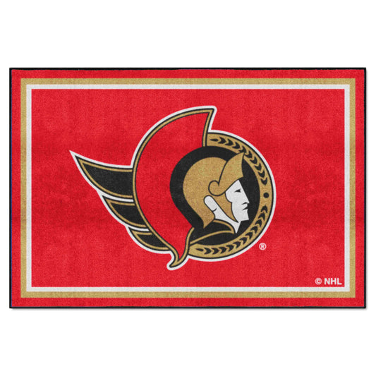 Ottawa Senators 5ft. x 8 ft. Plush Area Rug