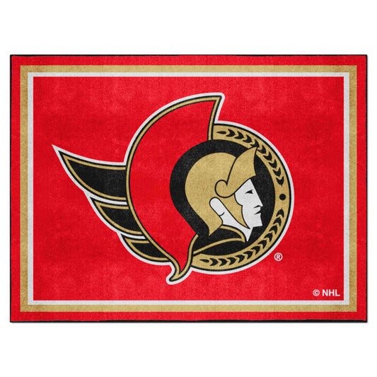 Ottawa Senators 8ft. x 10 ft. Plush Area Rug