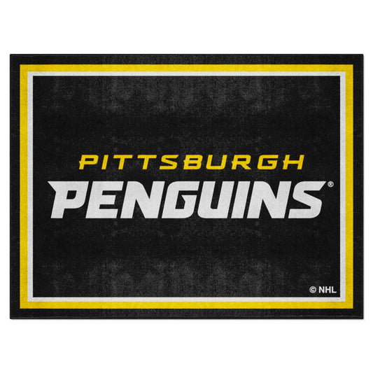 Alfombra de felpa de 2,4 x 3 m de los Pittsburgh Penguins