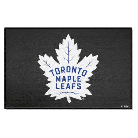 Alfombra decorativa de inicio de Toronto Maple Leafs: 19 x 30 pulgadas.