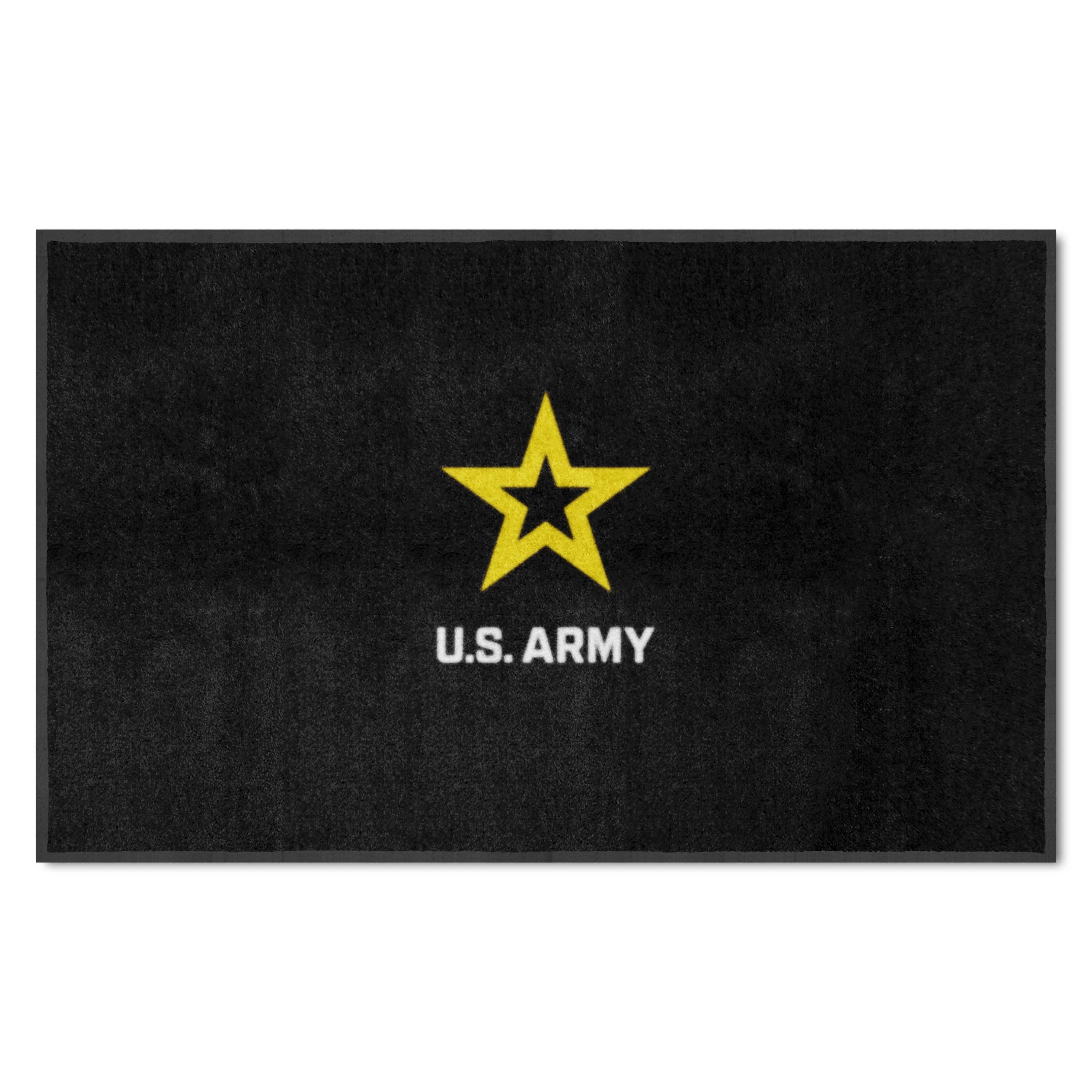 U.S. Army 4X6 High-Traffic Mat with Durable Rubber Backing - Landscape Orientation