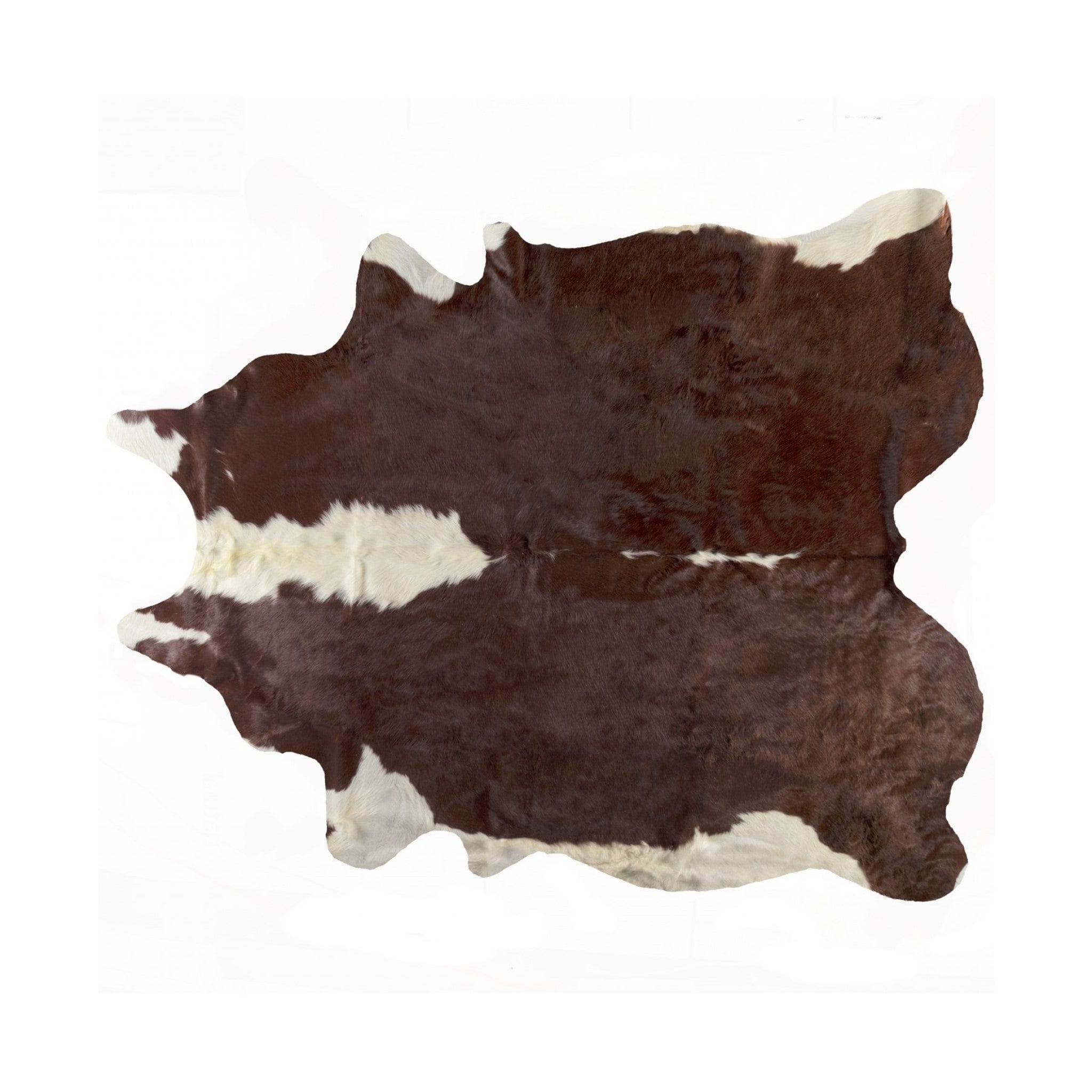 6' X 7' Brown And White Natural Cowhide Area Rug - Homeroots