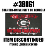 Georgia Bulldogs Back to Back Champions Accent Rug - 19in. x 30in.