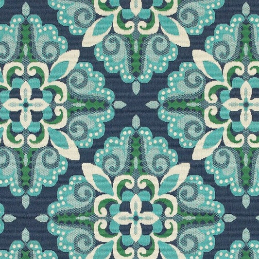 Blue and Green Indoor Outdoor Area Rug