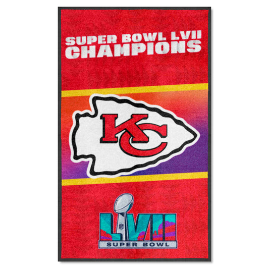 Kansas City Chiefs Super Bowl LVII 3X5 Logo Mat - Portrait