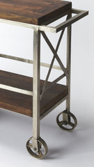 Vintage Style Rolling Server Bar Cart