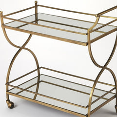 Antique Gold Bar Cart