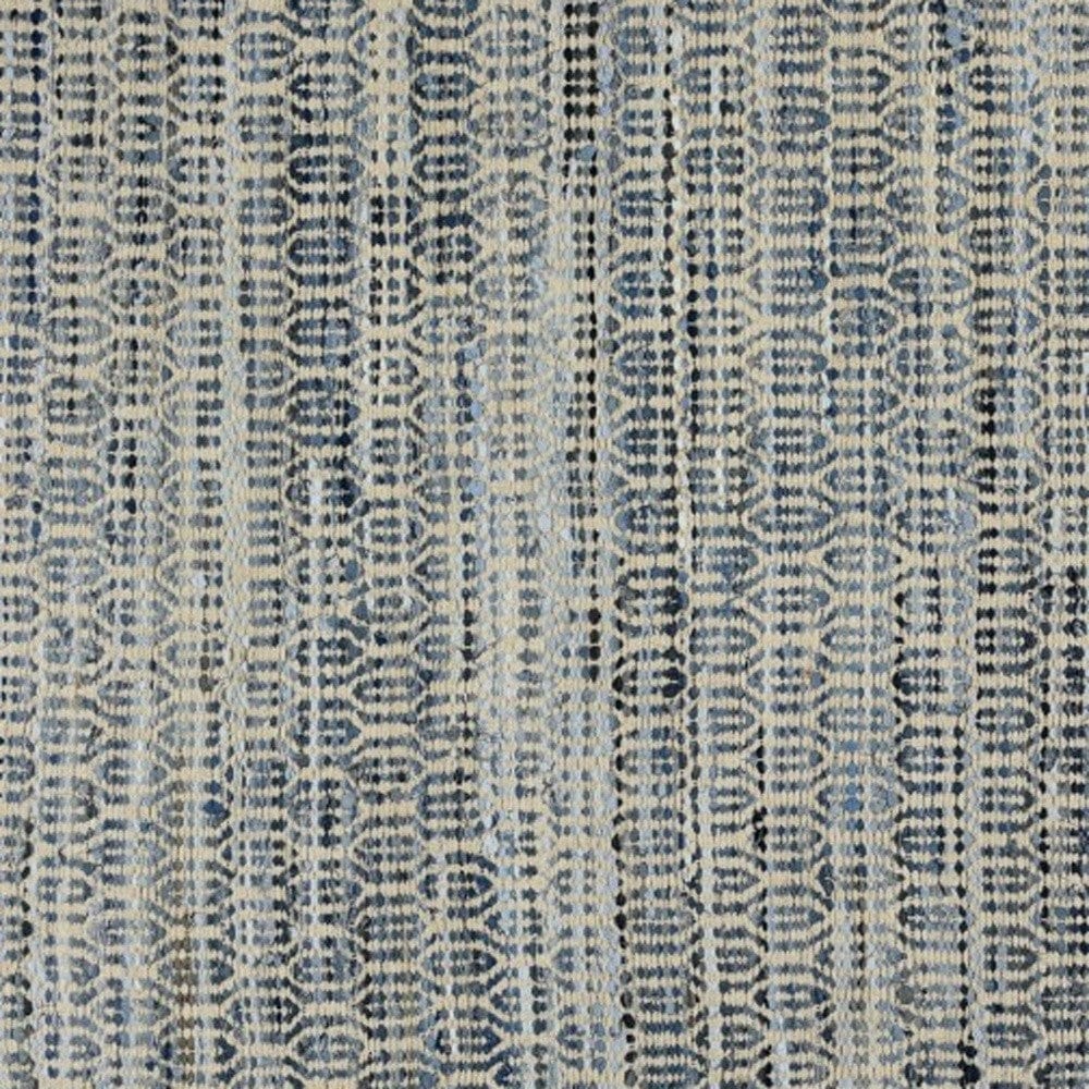 5' X 8' Blue and Gray Area Rug - Homeroots