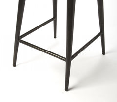 28" Brown And Black Iron Bar Chair - Homeroots