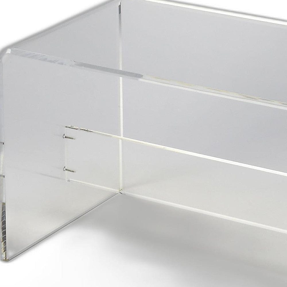 Modern Chic Acrylic Bench