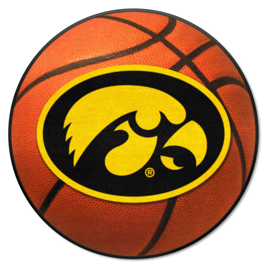 Iowa Hawkeyes Basketball Rug - 27in. Diameter