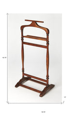 Judson Olive Ash Burl Valet Stand - Homeroots