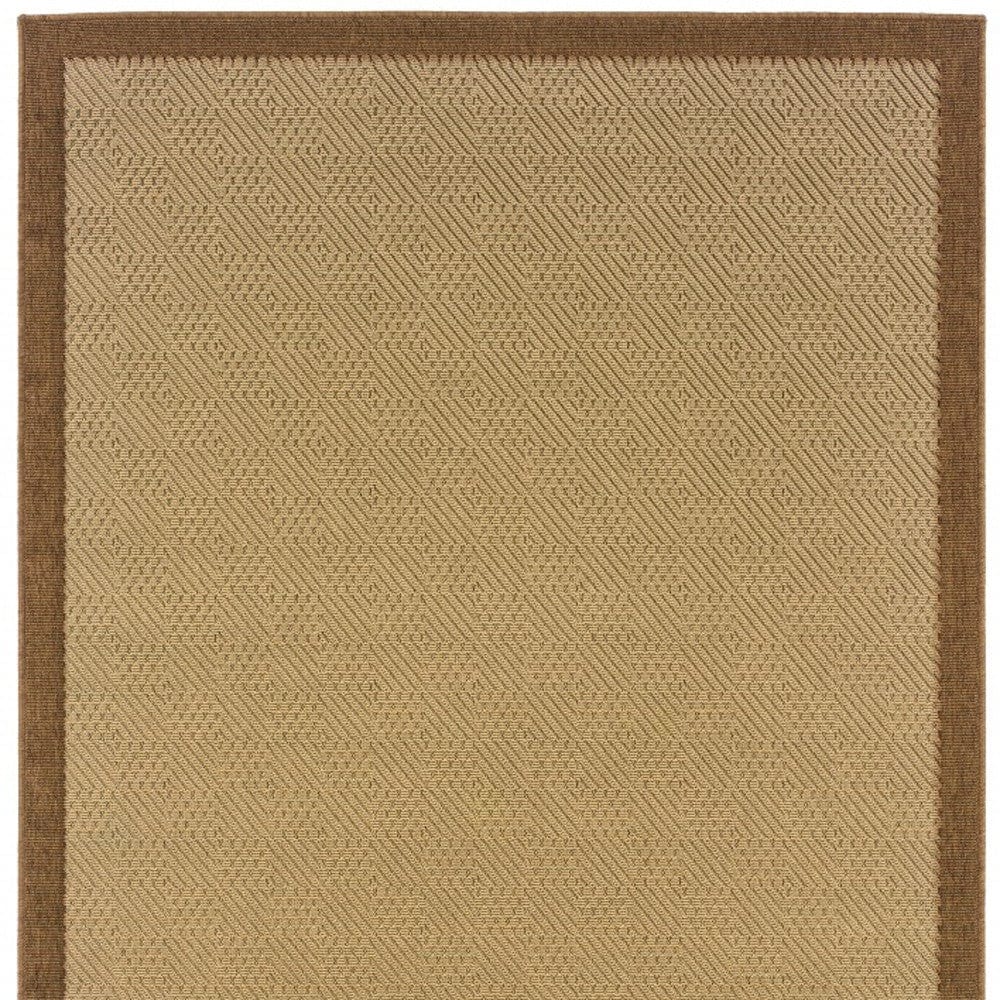 4' X 6' Beige Indoor Outdoor Area Rug