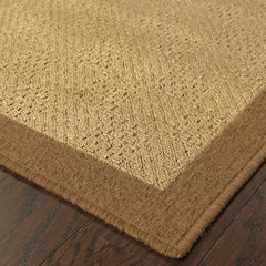 6' X 9' Beige Indoor Outdoor Area Rug - Homeroots