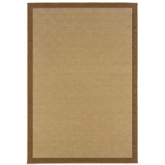 6' X 9' Beige Indoor Outdoor Area Rug - Homeroots