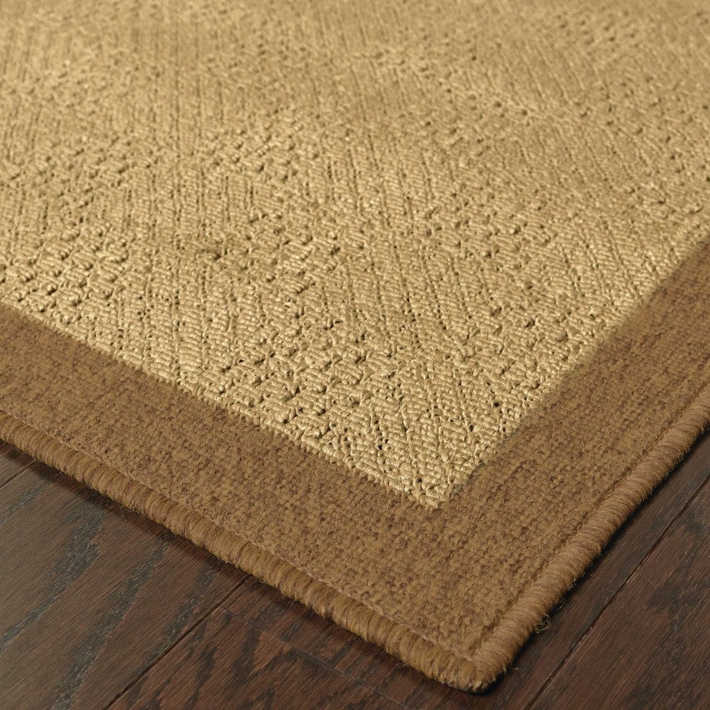 7' X 10' Beige Indoor Outdoor Area Rug - Homeroots