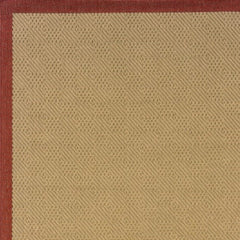 5' X 8' Beige Indoor Outdoor Area Rug - Homeroots