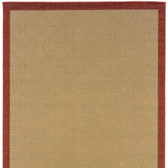 5' X 8' Beige Indoor Outdoor Area Rug - Homeroots