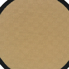 8' X 8' Beige and Black Indoor Outdoor Area Rug - Homeroots