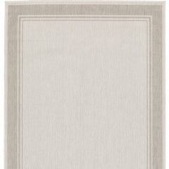 3' X 5' Gray and Ivory Indoor Outdoor Area Rug