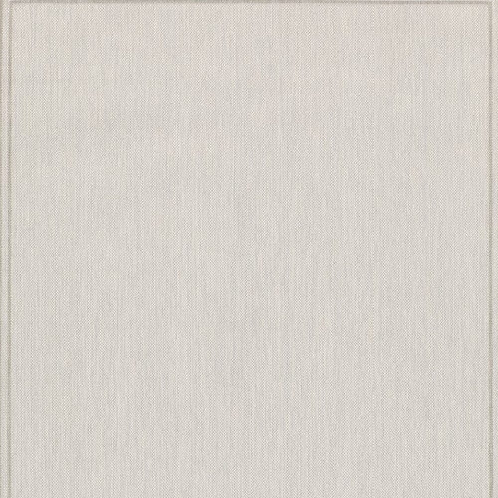 7' X 9' Gray and Ivory Indoor Outdoor Area Rug - Homeroots