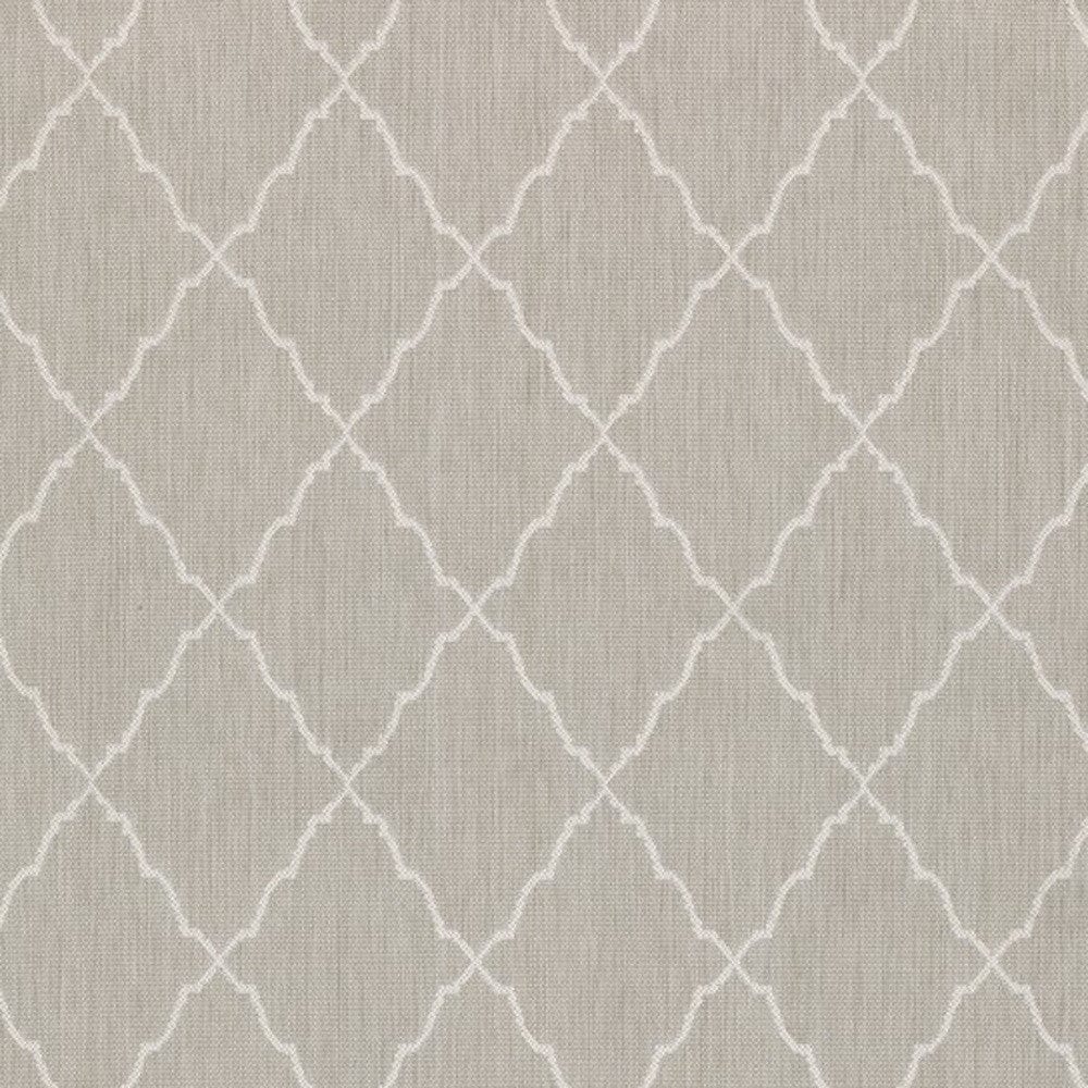 3' X 5' Gray and Ivory Indoor Outdoor Area Rug