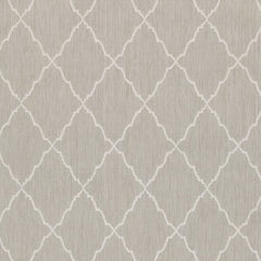 3' X 5' Gray and Ivory Indoor Outdoor Area Rug