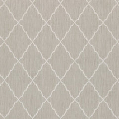 8' X 10' Gray and Ivory Indoor Outdoor Area Rug - Homeroots