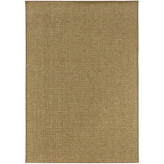 2' X 4' Tan Faux Seagrass Indoor Outdoor Area Rug