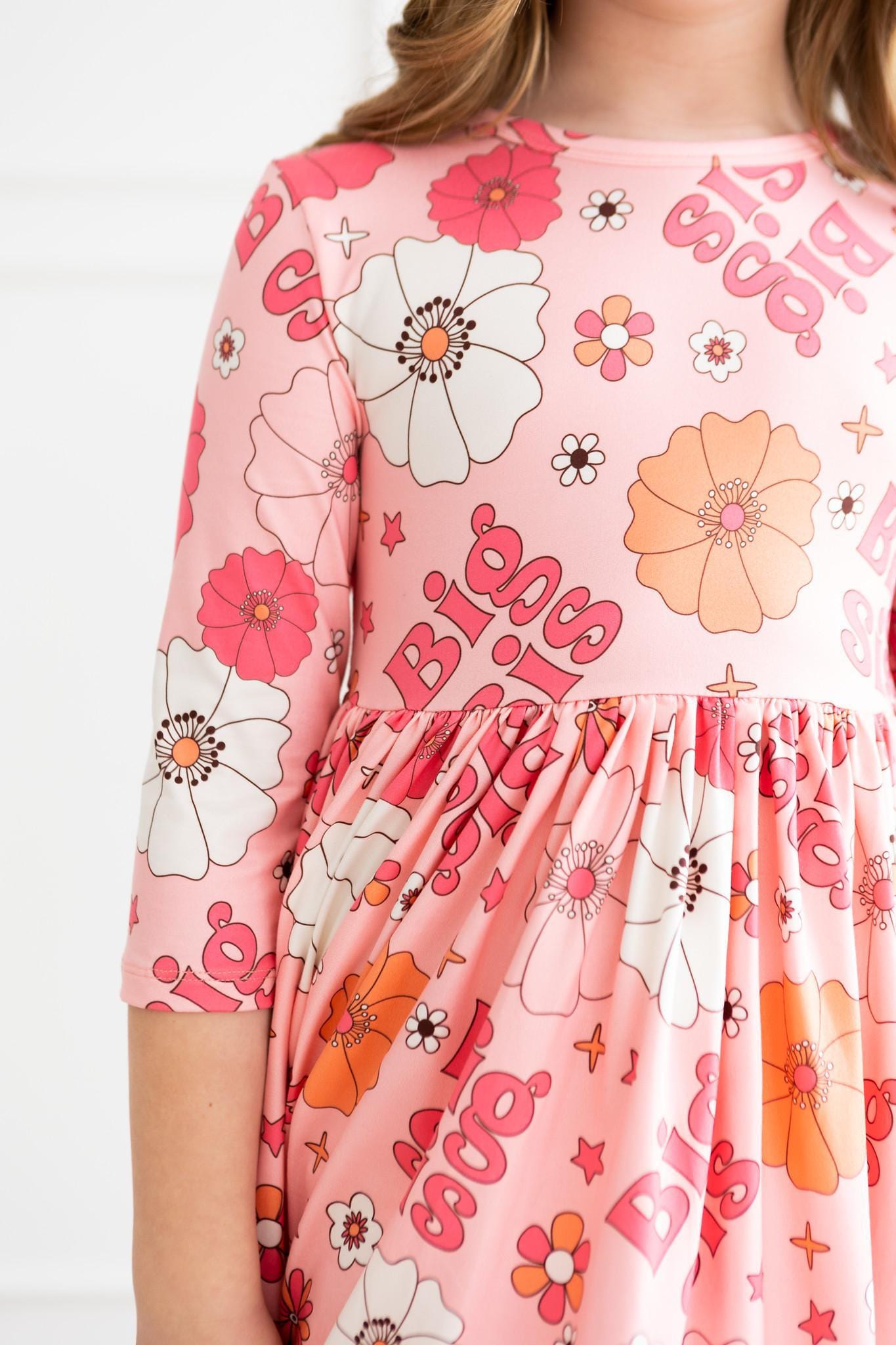 Big Sis Floral Twirl Dress - Mila & Rose ®