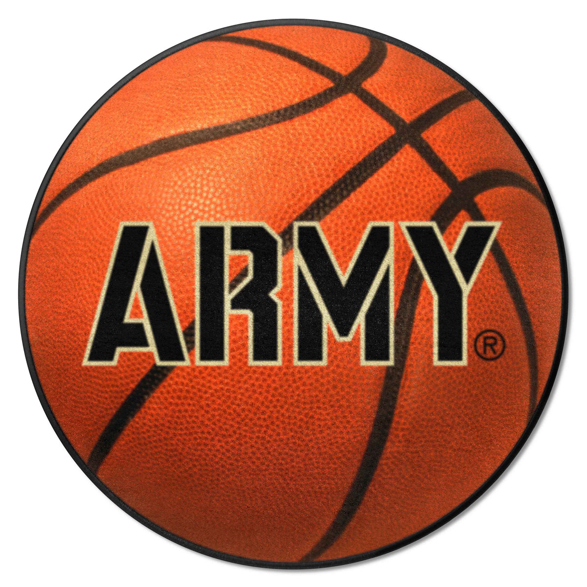 Army West Point Black Knights Basketball Rug - 27in. Diameter