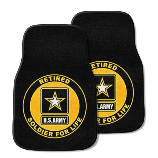 U.S. Army Front Carpet Car Mat Set - 2 Pieces