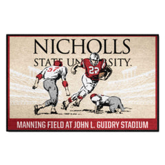 Nicholls State Colonels Starter Mat Accent Rug - 19in. x 30in.