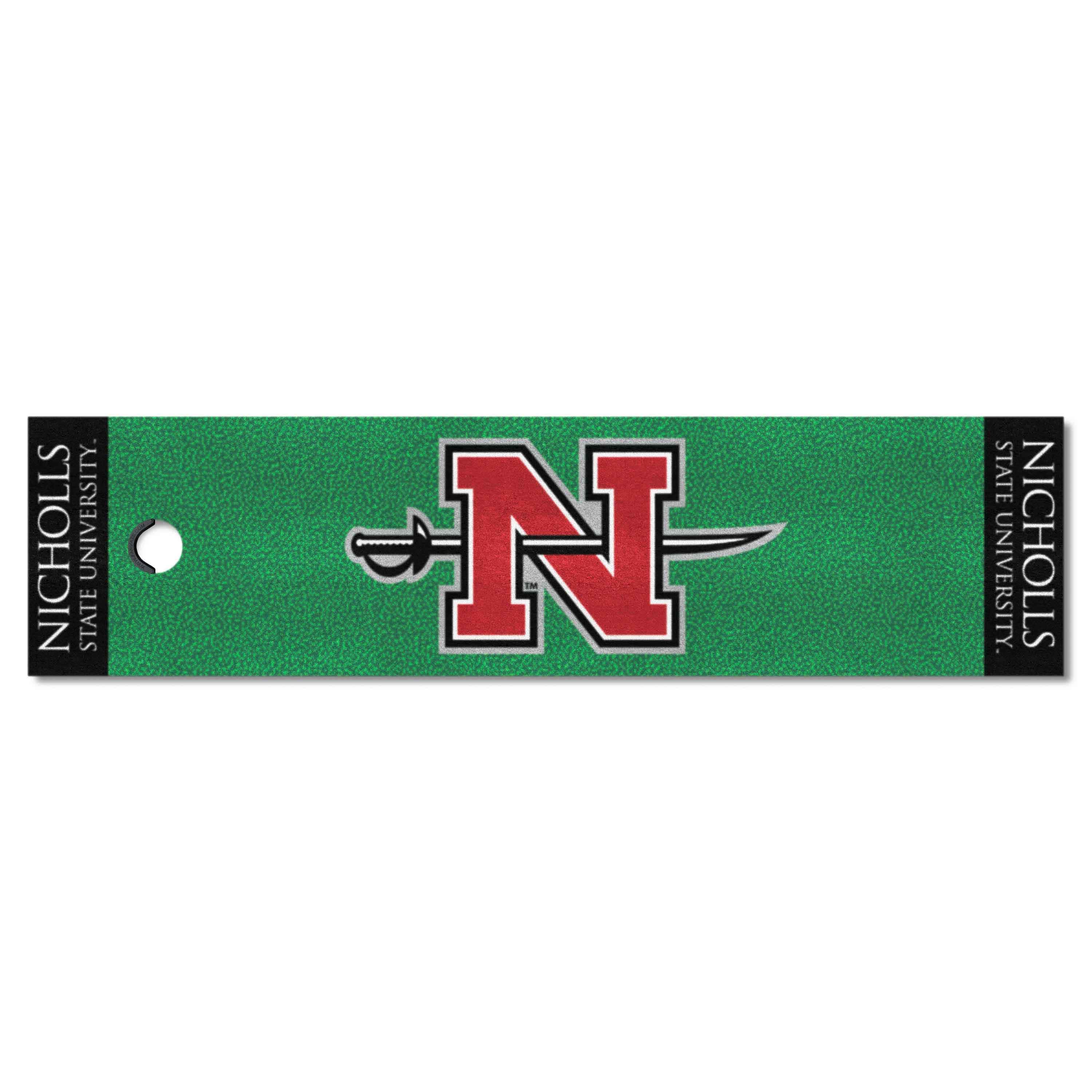 Nicholls State Colonels Putting Green Mat - 1.5ft. x 6ft. - Nicholls State