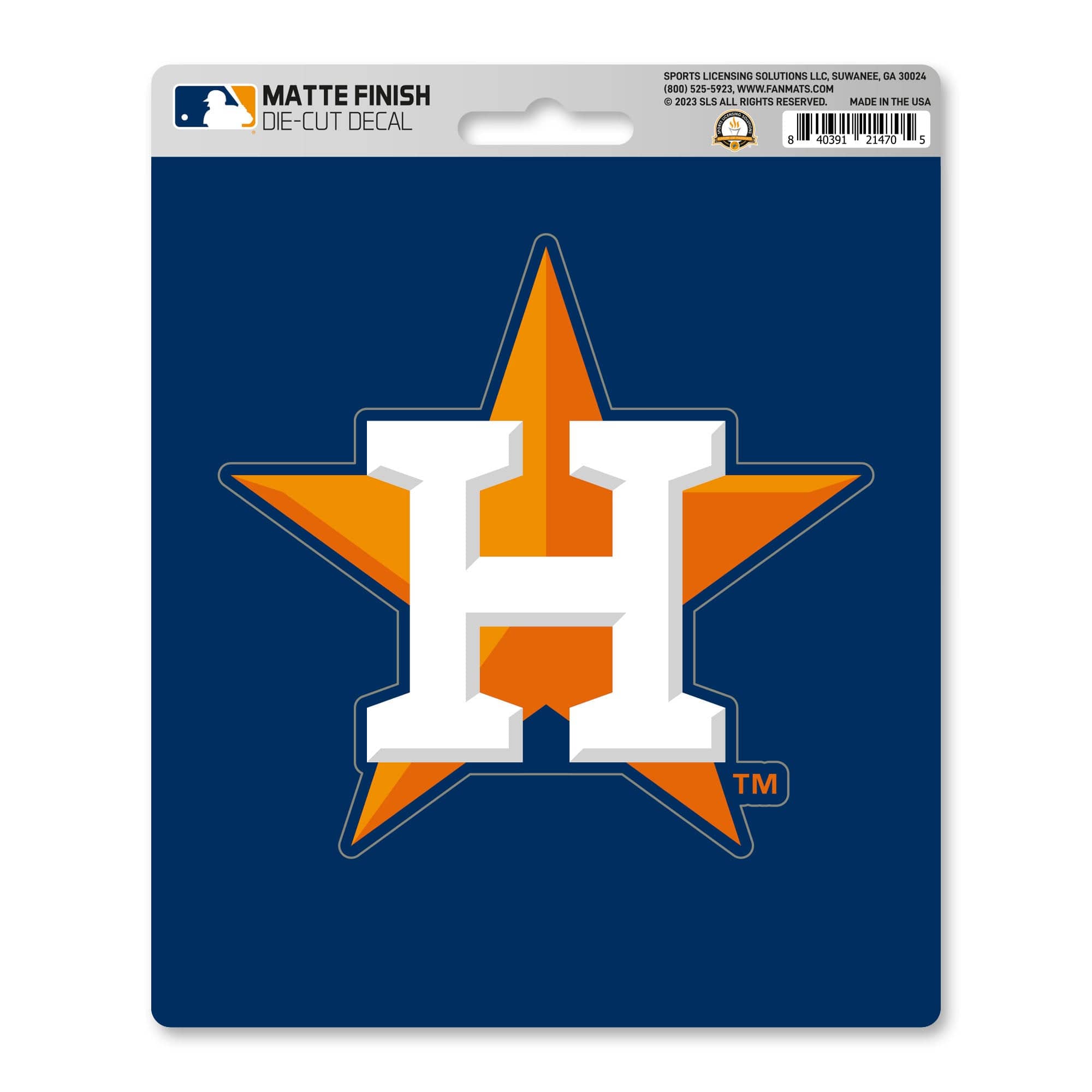 Houston Astros Matte Decal Sticker - Houston Astros