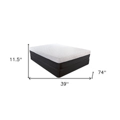 11.5" Lux Copper Infused Gel Memory Foam And High Density Foam Mattress Twin - Homeroots