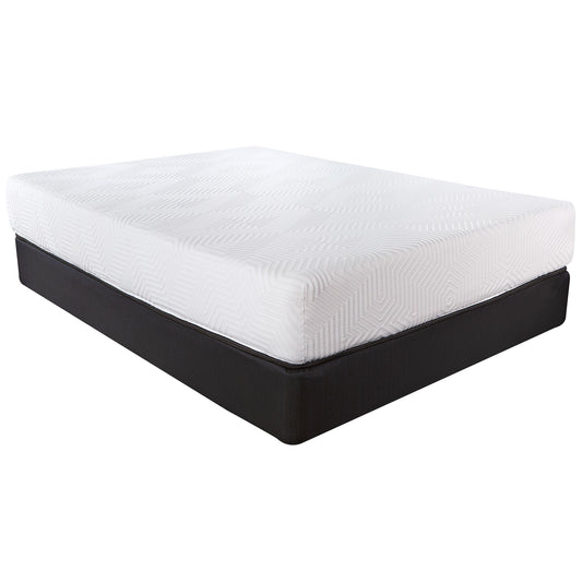 10.5" Hybrid Lux Memory Foam And Wrapped Coil Mattress Twin Xl