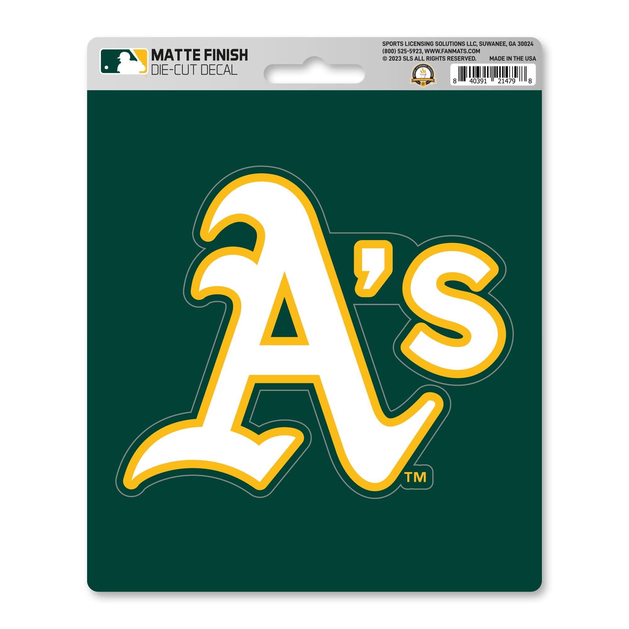 Oakland Athletics Matte Decal Sticker - Oakland Athletics