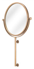 Gold Round Wall Mount Mirror - Homeroots