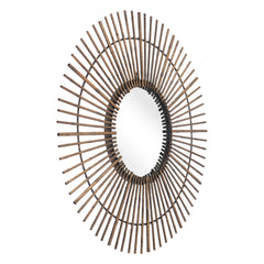 Gold Tribal Round Mirror