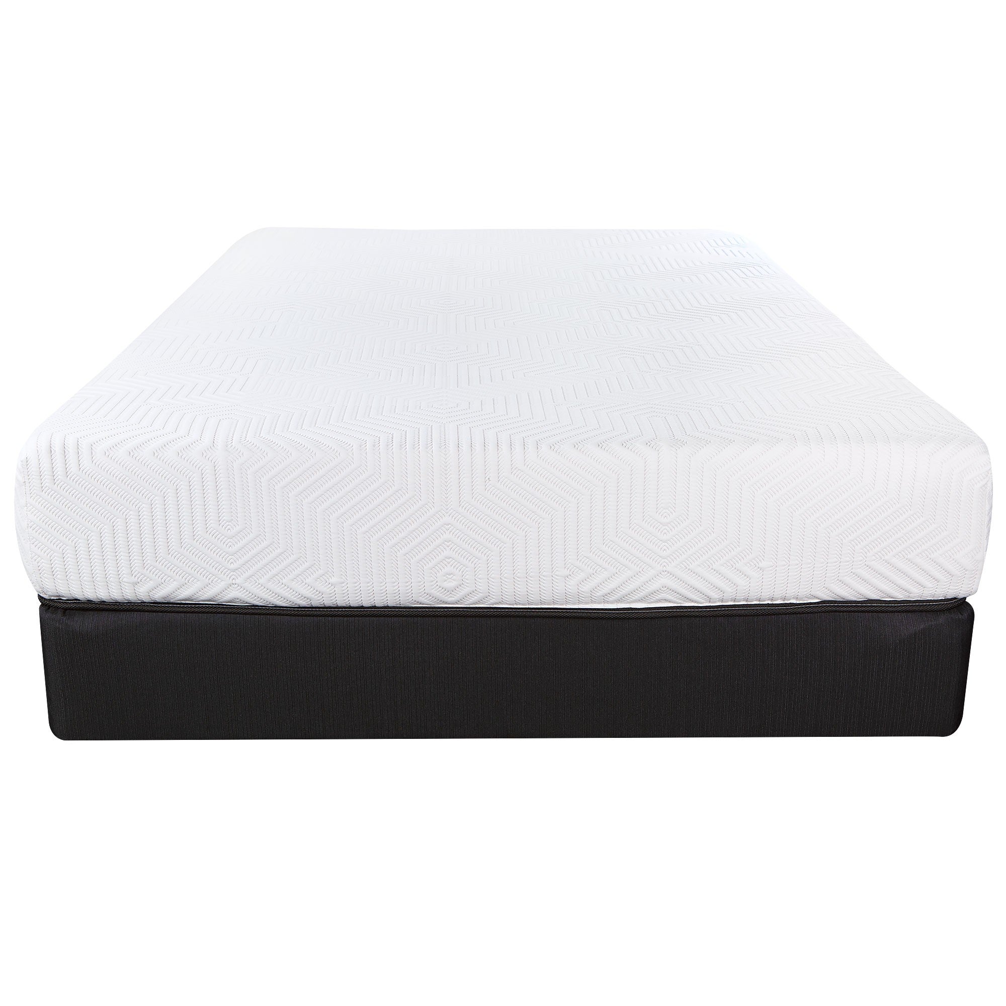 10.5" Hybrid Lux Memory Foam And Wrapped Coil Mattress Full