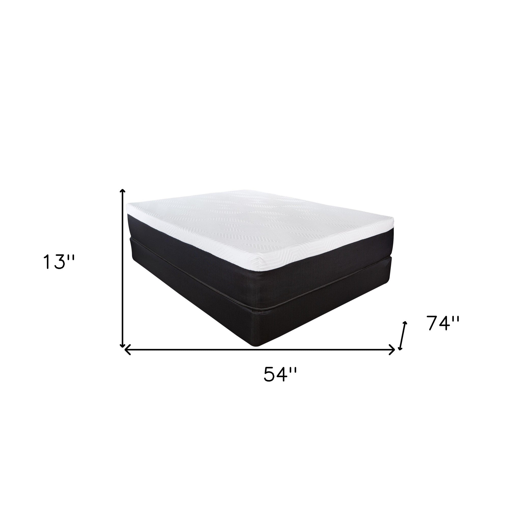 13" Hybrid Lux Memory Foam And Wrapped Coil Mattress Full