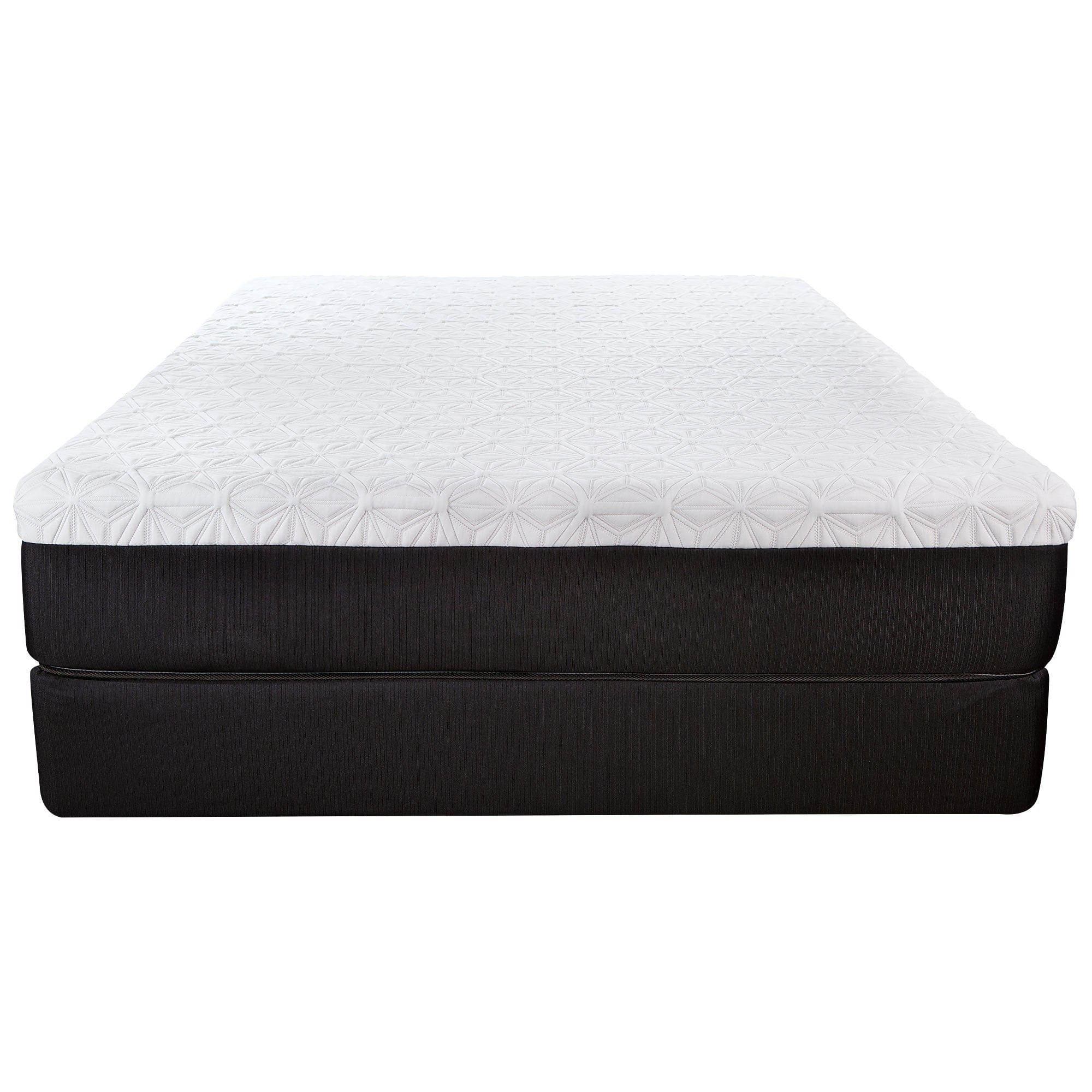 10.5" Lux Gel Infused Memory Foam And High Density Foam Mattress Queen - Homeroots