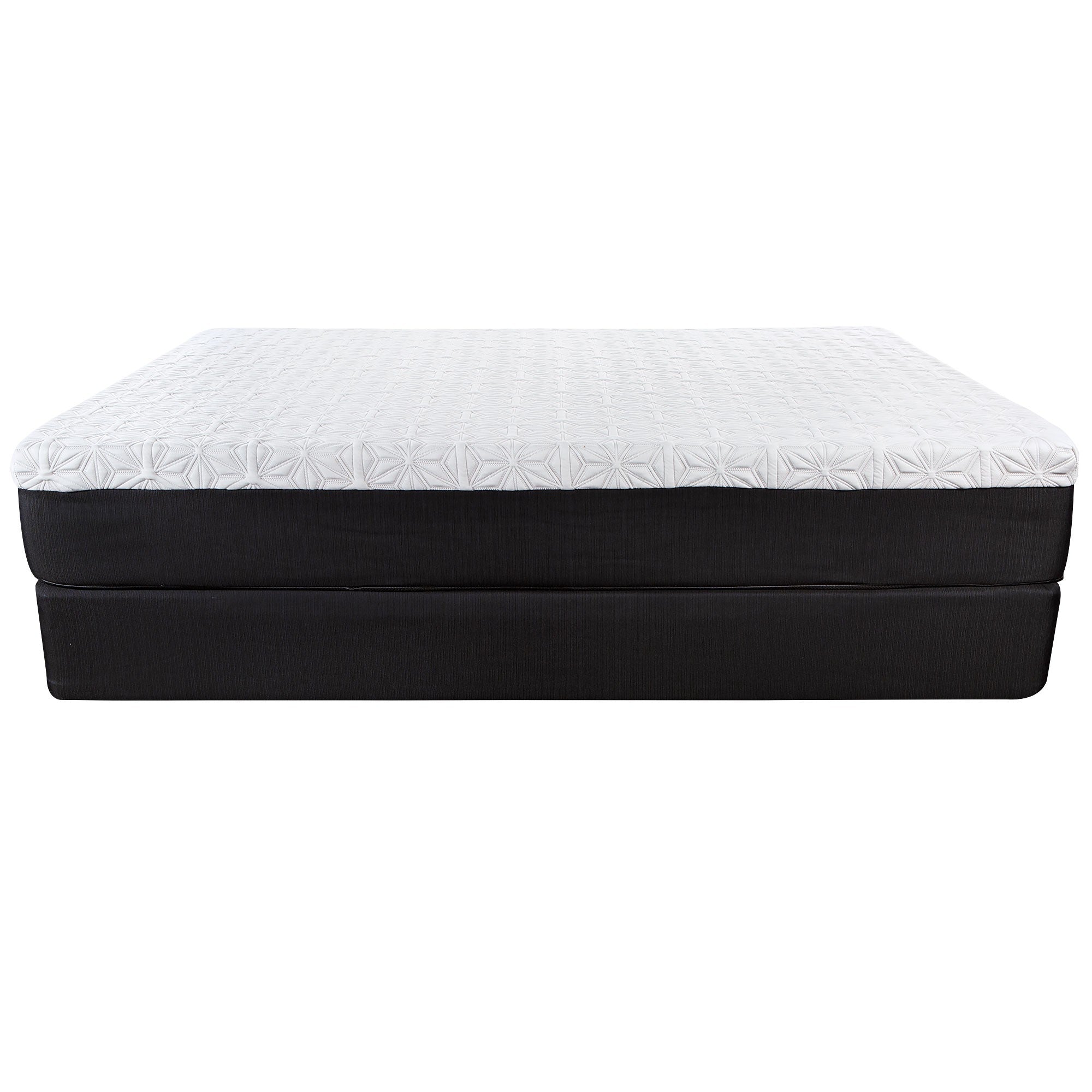 10.5" Lux Gel Infused Memory Foam And High Density Foam Mattress Queen - Homeroots