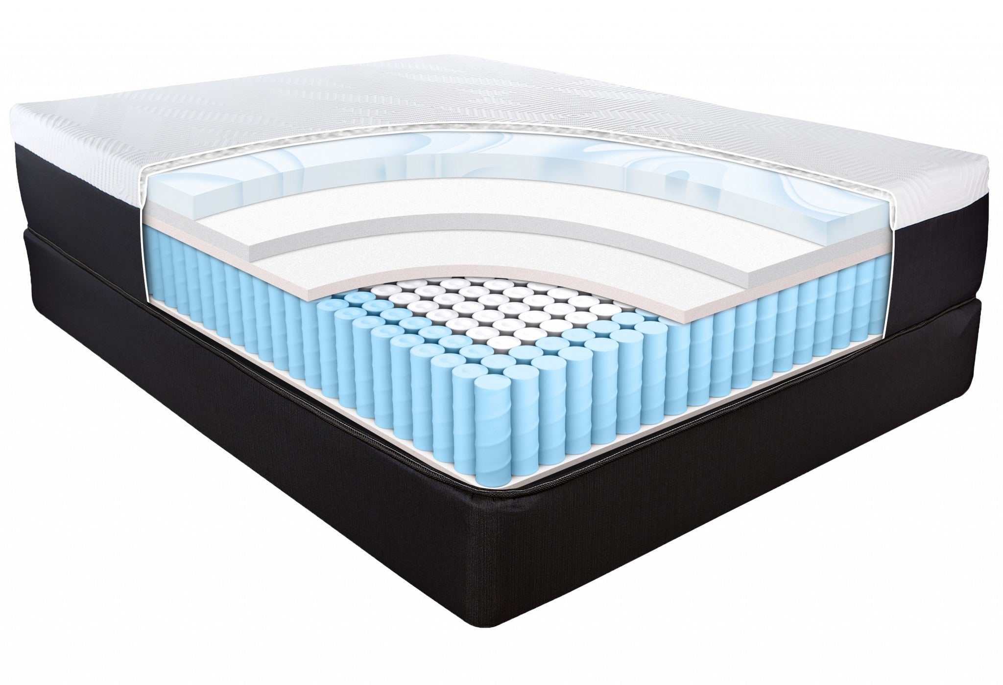 13" Hybrid Lux Memory Foam And Wrapped Coil Mattress Queen