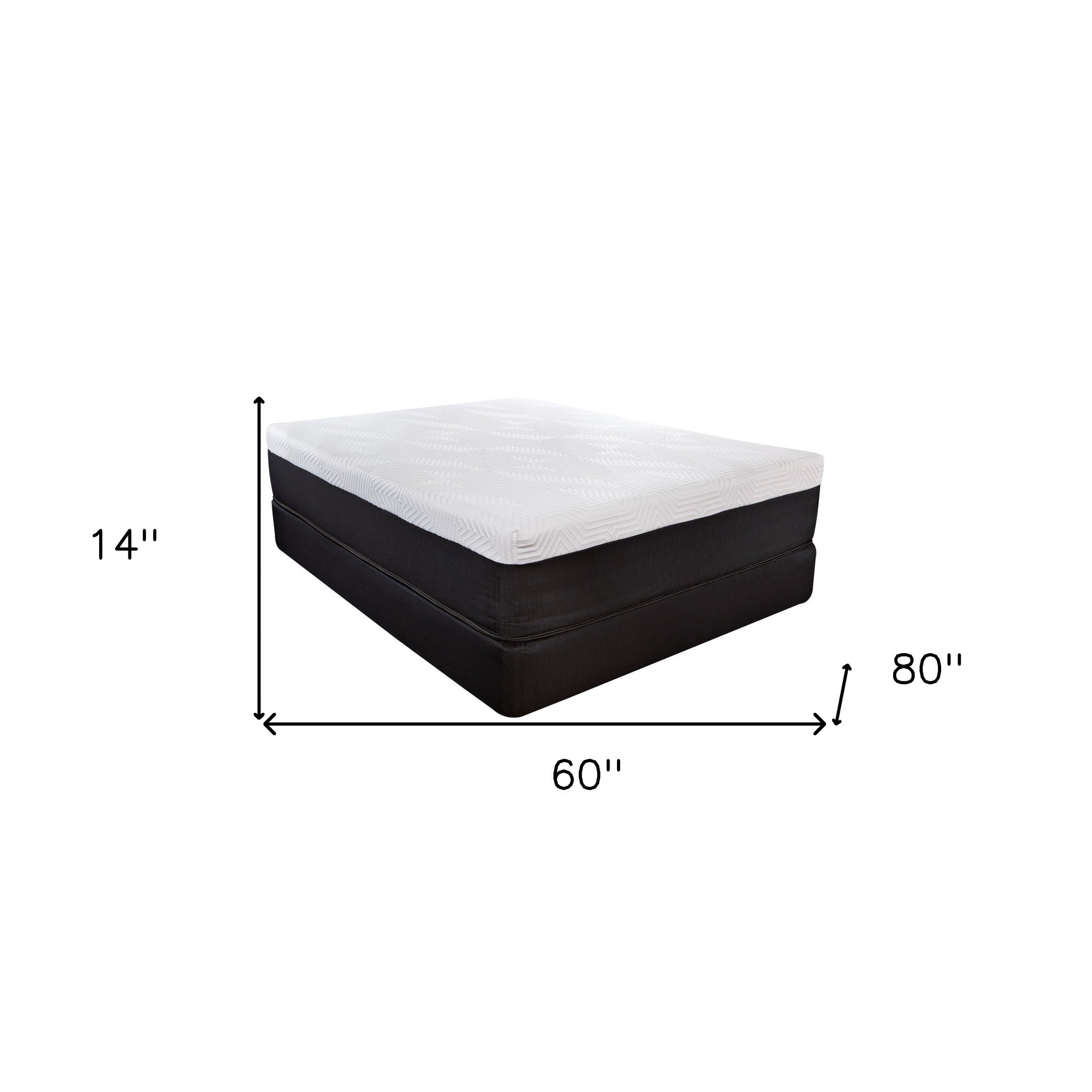 14" Hybrid Lux Memory Foam And Wrapped Coil Mattress Queen