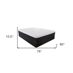 10.5" Lux Gel Infused Memory Foam And High Density Foam Mattress King - Homeroots