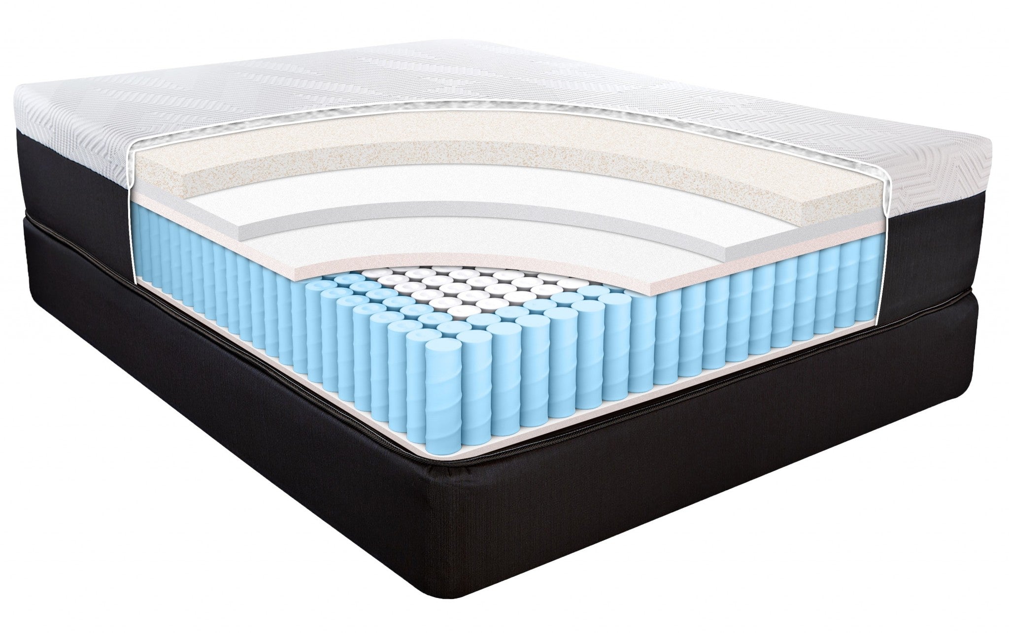 14" Hybrid Lux Memory Foam And Wrapped Coil Mattress King