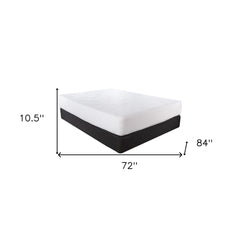 10.5" Hybrid Lux Memory Foam And Wrapped Coil Mattress Full Cal King