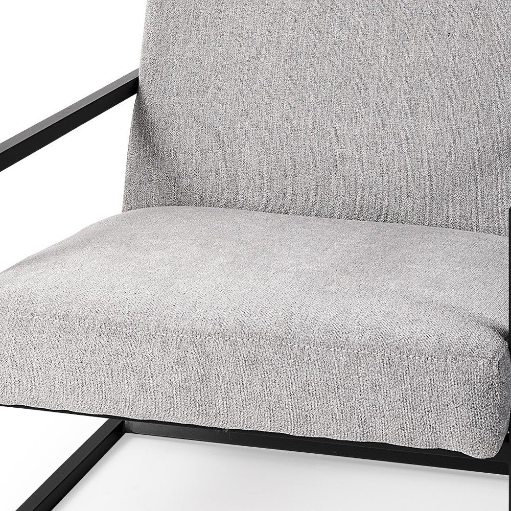 Geo Modern Gray And Black Accent Or Side Chair - Homeroots